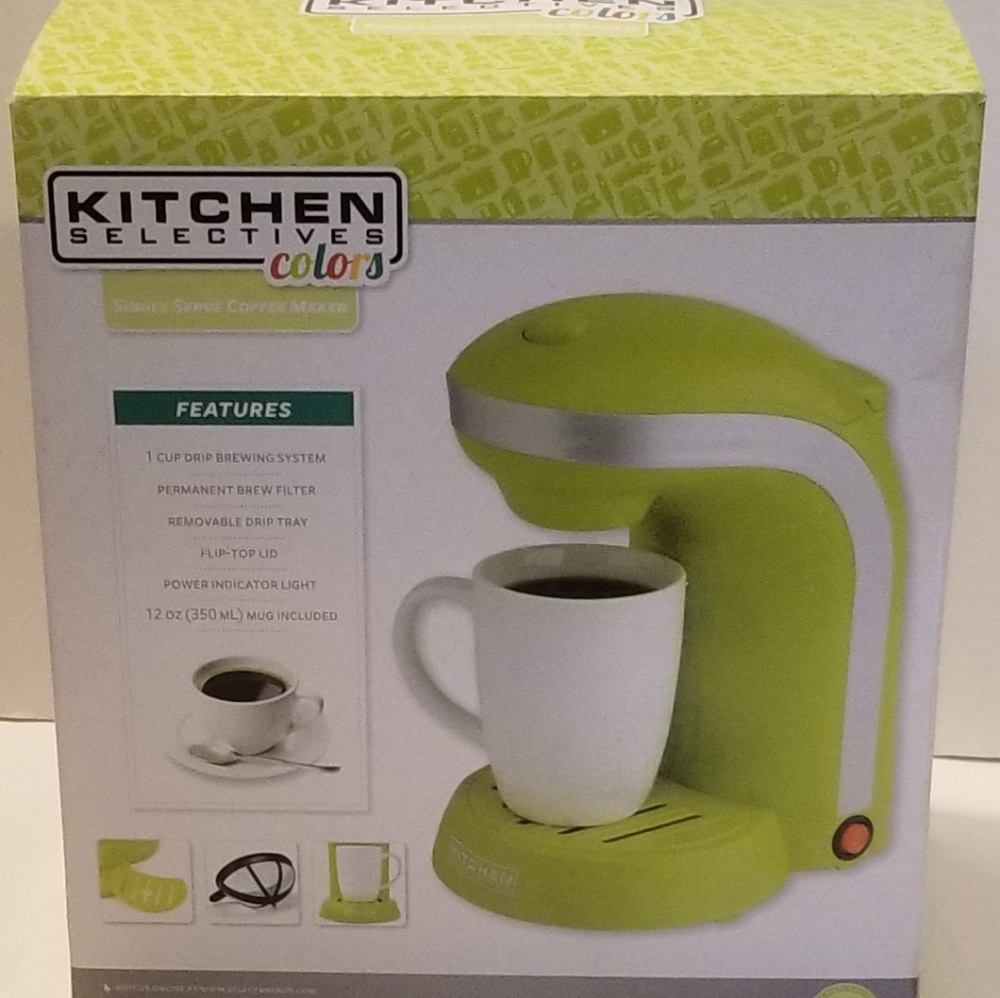 Kitchen Selectives Single Drip Coffee Maker W/ Mug